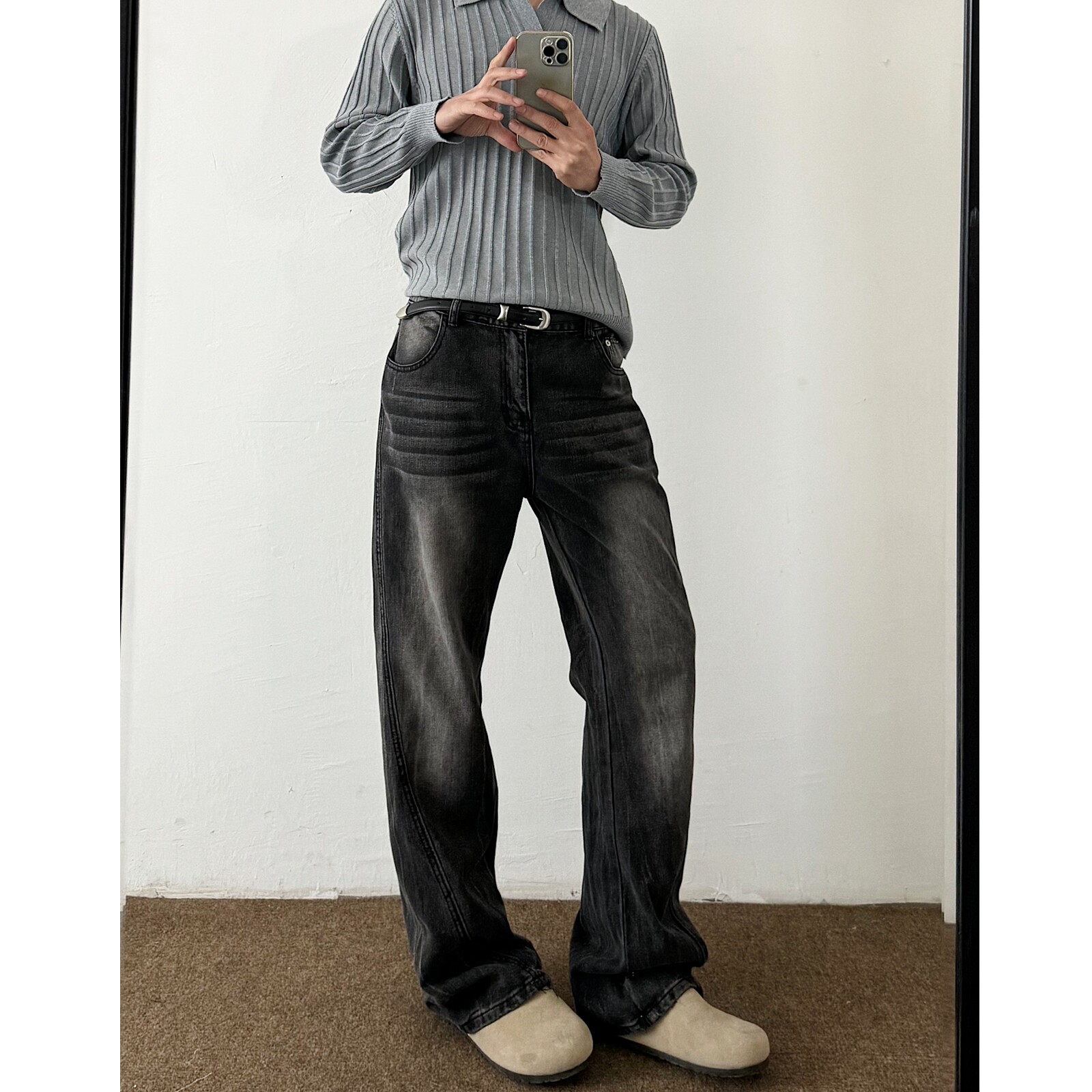 现货美式复古男女直通牛仔裤8146P45,男装牛仔裤,星座517-5