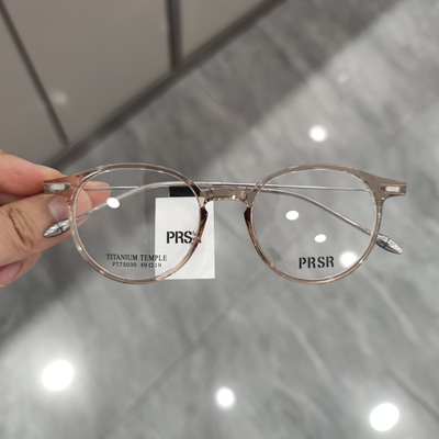PRSR新款帕莎透明眼镜框钛架男近视女全框可配度数防蓝光PT75030