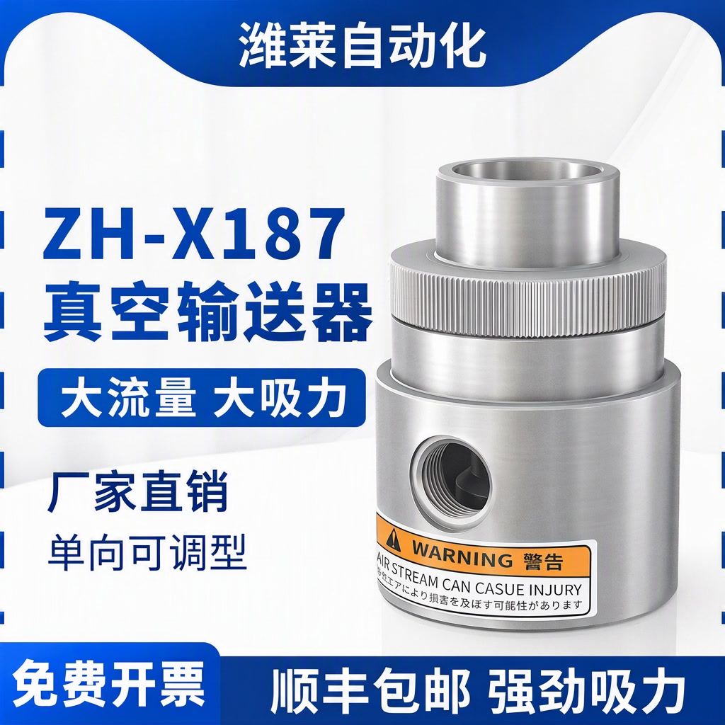 ZH25-X187空气放大器真空输送器大吸力颗粒输送器气动上料机吸料