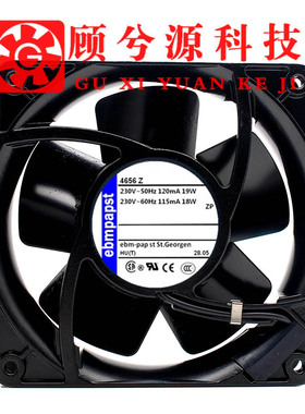 全新原装德国4650N 4558N 4656Z 4656N 12CM 12038 230V 风机风扇