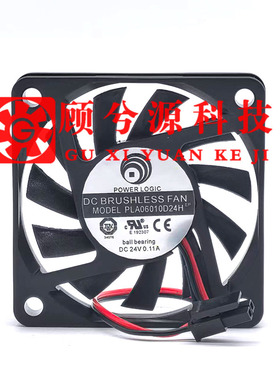 全新6CM厘米公分超薄PLA06010D24H 6010 24V 0.11A变频器散热风扇