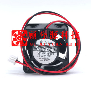 全新原装三洋109P0424B309 4CM4028 0.13A 24V变频器静音散热风扇