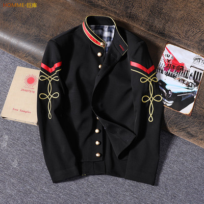 拿破仑秀场舞台羊毛呢定做外套