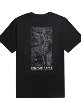 TNF北面男女同款Map潮流印花宽松户外休闲T恤NF0A8DC3