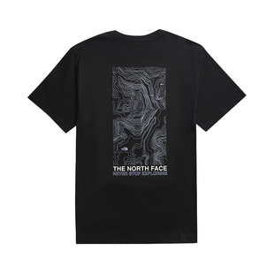 TNF北面男女同款 Map潮流印花宽松户外休闲T恤NF0A8DC3
