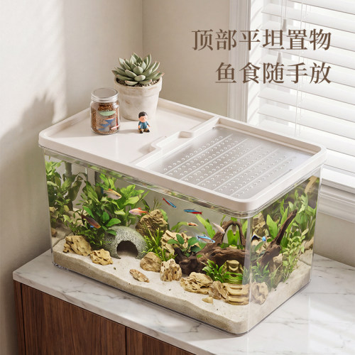 家用小型生态造景乌龟饲养缸