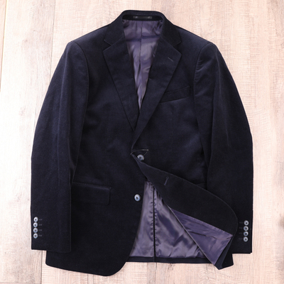 98㎝男士春秋创世代工休闲西服西装商务时尚修身条绒