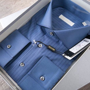 7800意大利进口手工高支棉贝壳扣温莎领大杨创世长袖男衬衫41码