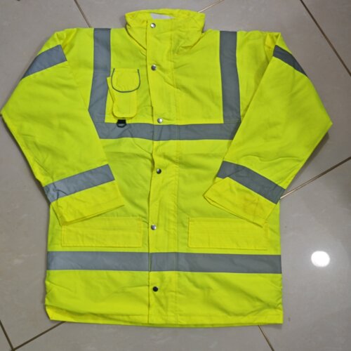库存瑕疵品出口反光条工作服棉服外套夹保暖夹克大码工作棉衣