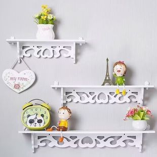 免打孔挂墙上置物架壁挂卧室墙壁墙面隔板客厅电视墙绿萝装饰花架