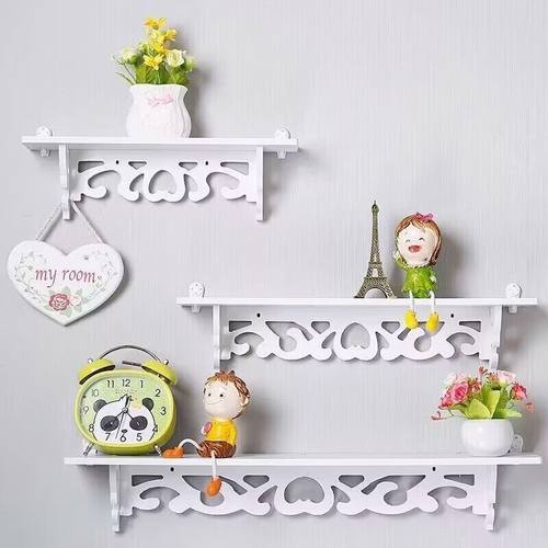 免打孔挂墙上置物架壁挂卧室墙壁墙面隔板客厅电视墙绿萝装饰花架