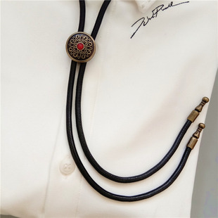 BOLO TIE男生领带古铜色领绳领结日韩复古配饰衬衫免打轻奢一拉得