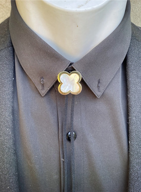 贝壳波洛领带个性气质时尚百搭款bolo tie日韩衬衣正装司仪主持人