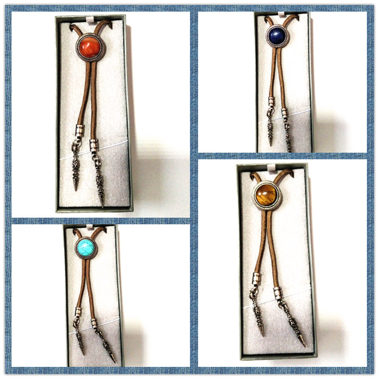 欧美新款波洛领带男士正装商务西服新郎韩版结婚纱摄影宝石藏银