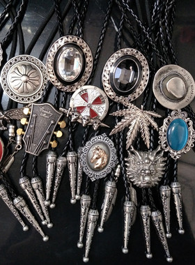 日韩商务正装版bolo tie波洛领带男士结婚衬衫女领结绳项链饰品