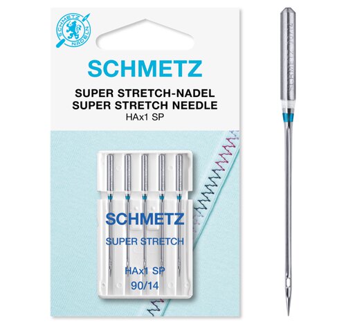 德国蓝狮家用机针HAx1SP超强弹性布料高弹力性针织防跳线家用机针