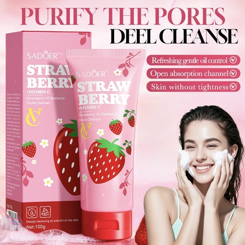 草莓VC洗面奶 Strawberry vc radiance facial cleanser Soothe