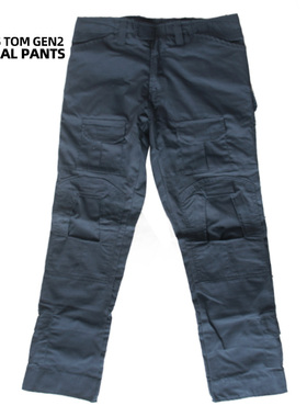 战术汤姆 black G2风格战术裤 军迷户外黑色 纯黑下场GEN2蛙裤