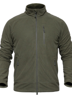 绿色OD绿游骑兵L3抓绒国产涤纶格子绒作战冲锋衣复刻TAD战术外套