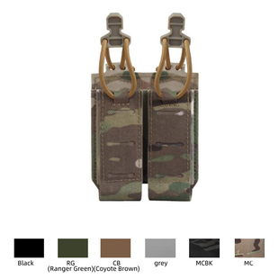 9mm双联快拔 MC多地形小杂物包 战术附包MOLLE战术背心配件包腰封