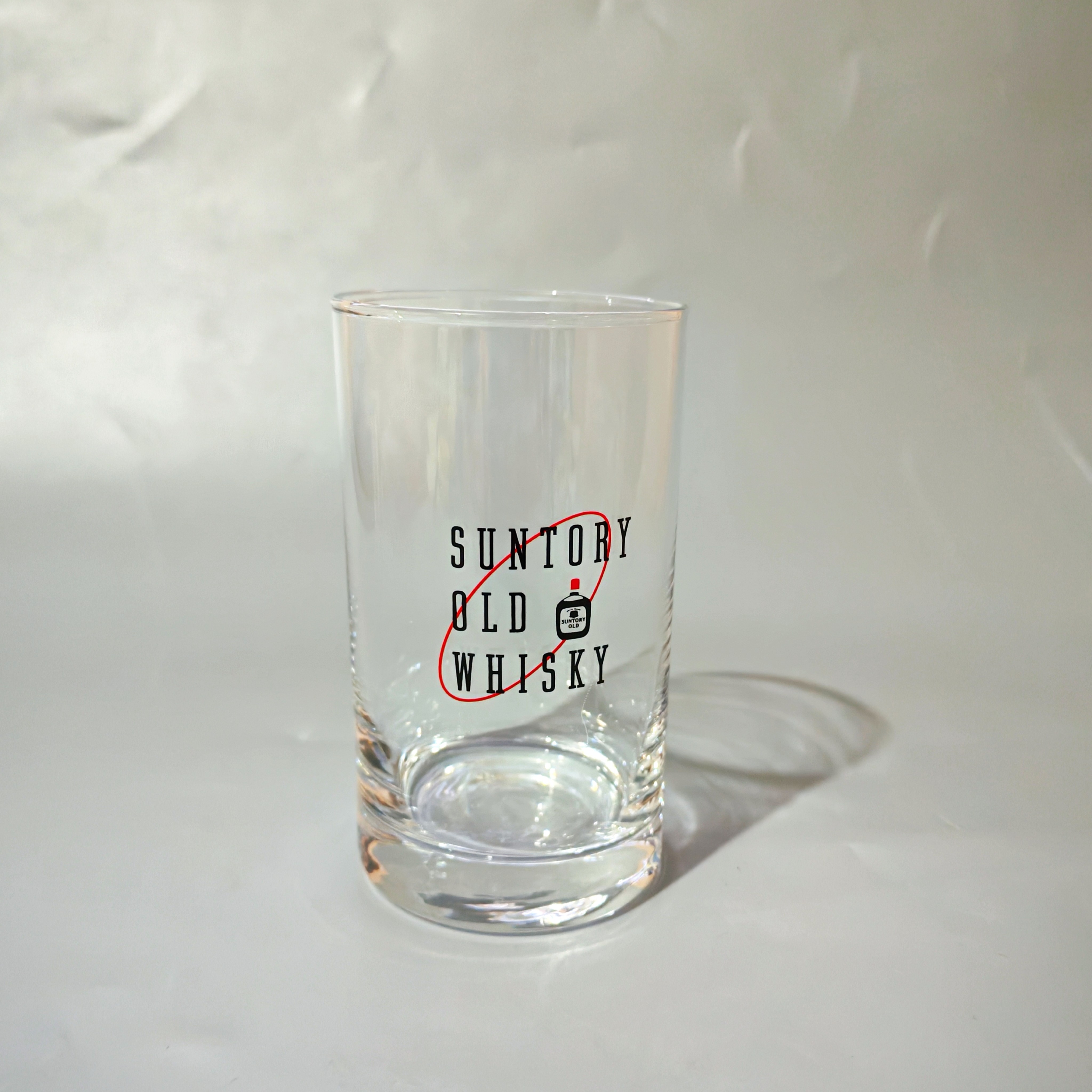 日本中古啤酒杯全新昭和三得利威士忌酒杯复古玻璃杯印花