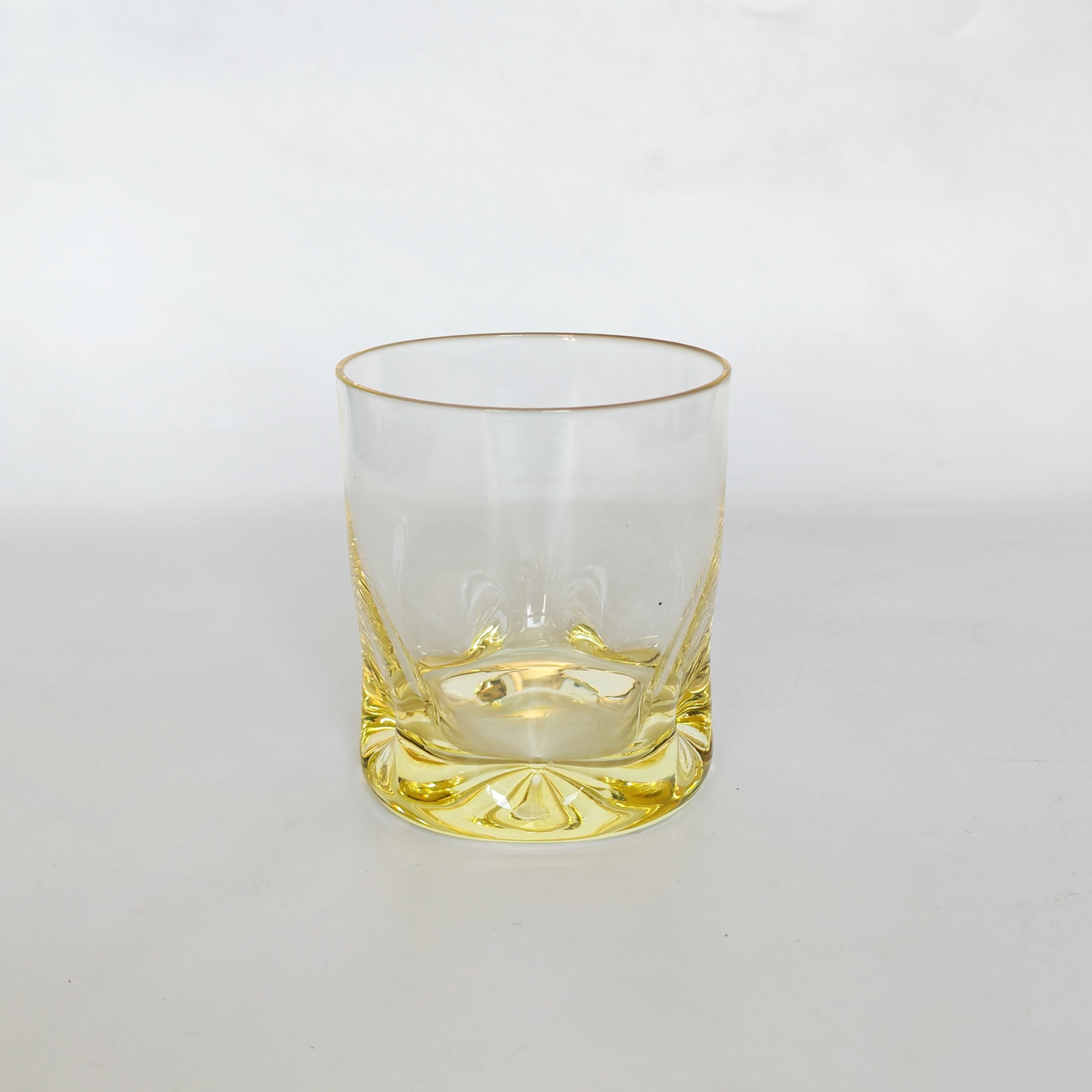 日本中古玻璃杯威士忌杯异形酒杯复古果汁杯精致水杯昭和孤品