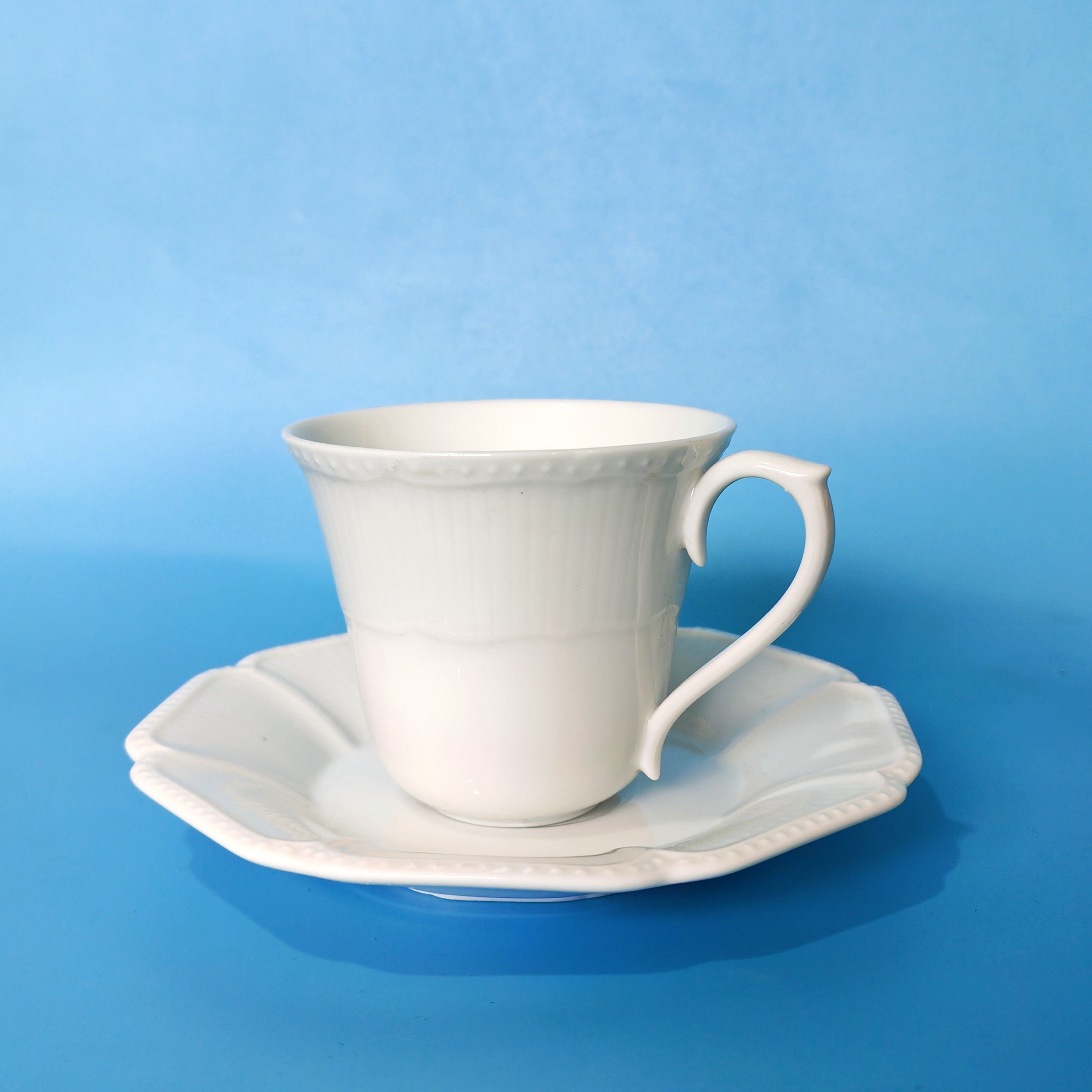 日本制中古白瓷咖啡杯浮雕精致马克杯福利款陶瓷杯子套装全新微瑕,餐饮具,茶杯,淘宝优惠券,粉丝福利购,淘宝优惠卷