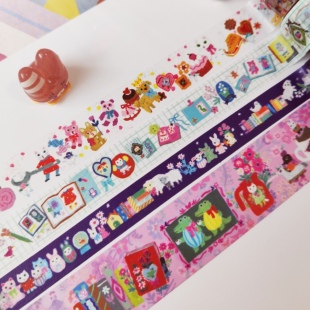 日本北岸由美插画和纸胶带现货分装