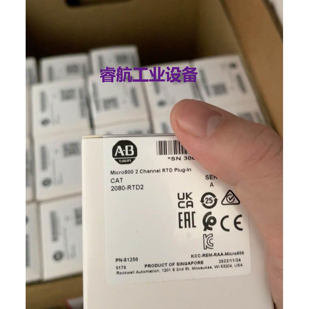 AB 2080-RTD2AB罗克韦尔Micro800插件（全新） 2080-RTD2议价*
