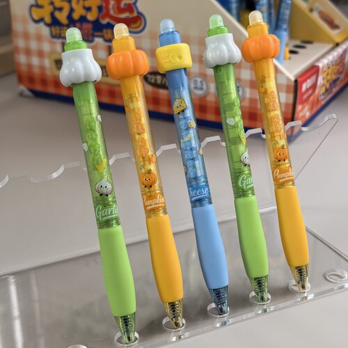 晨光旋转解压热可擦按动水笔晶蓝