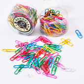 盒装 小号曲别针 分页书签 晨光彩色金属回形针 办公装 订书夹200枚