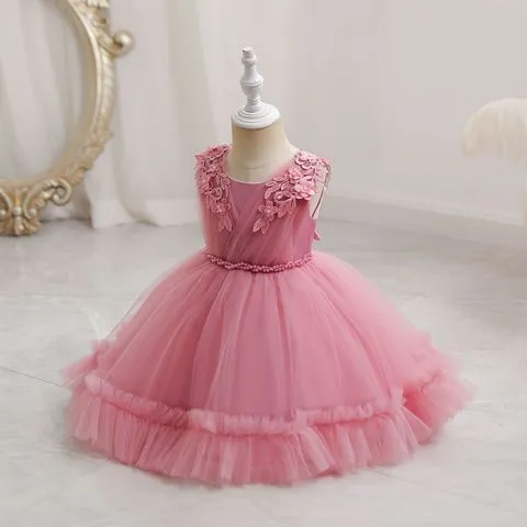 礼服baby公主裙生日晚礼服婚纱儿童周岁现货童装dress女宝宝