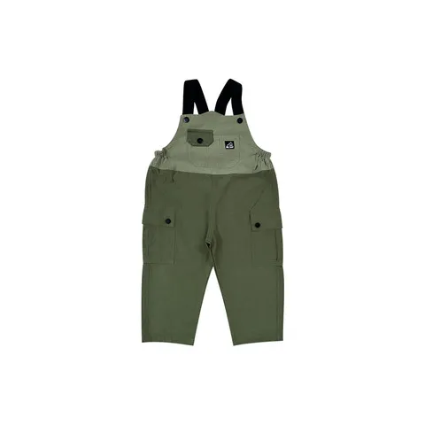 宝宝露营裤子山系儿童2025背带裤工装风男春季女童拼接户外