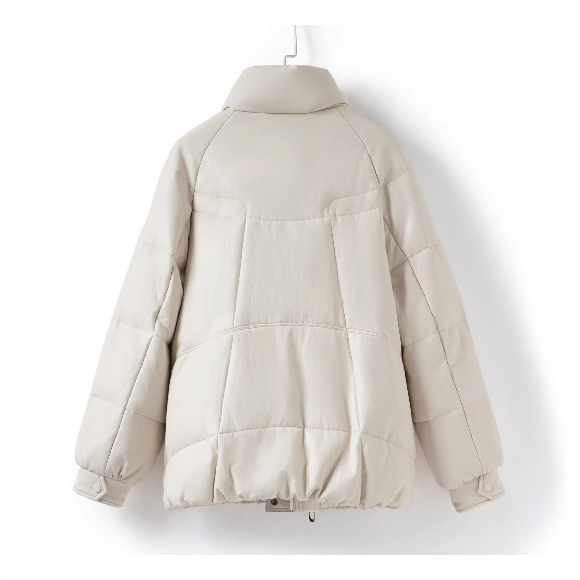 泽yp皮衣女眞皮外套中长款黑色系带韩版水貂毛领海宁绵羊皮羽绒服