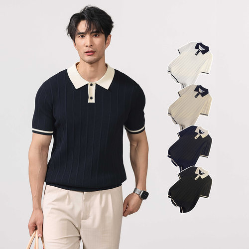 夏季泽yp针织休闲短袖tPolo衫