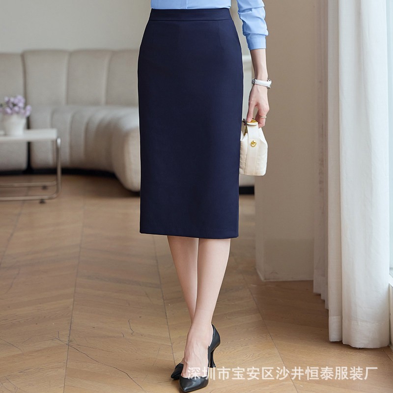 春秋面试弹力包臀半身裙职业工装