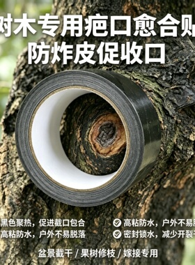盆景伤口果树金弹子生桩疤口贴黑色锡箔纸贴马眼封口锡纸俞合贴