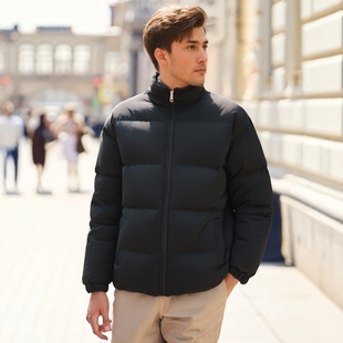 潮牌立领棉袄加厚保暖棉服男 秋冬季 BUFFALO BOUND棉衣外套男士