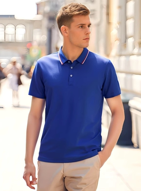 BUFFALO BOUND2025夏季新品潮牌户外情侣POLO衫休闲工装男女同款