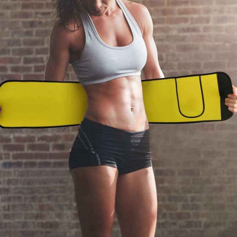 亚马逊跨境健身收腹带氯丁橡胶运动暴汗护腰带塑身瑜伽美体束腰带