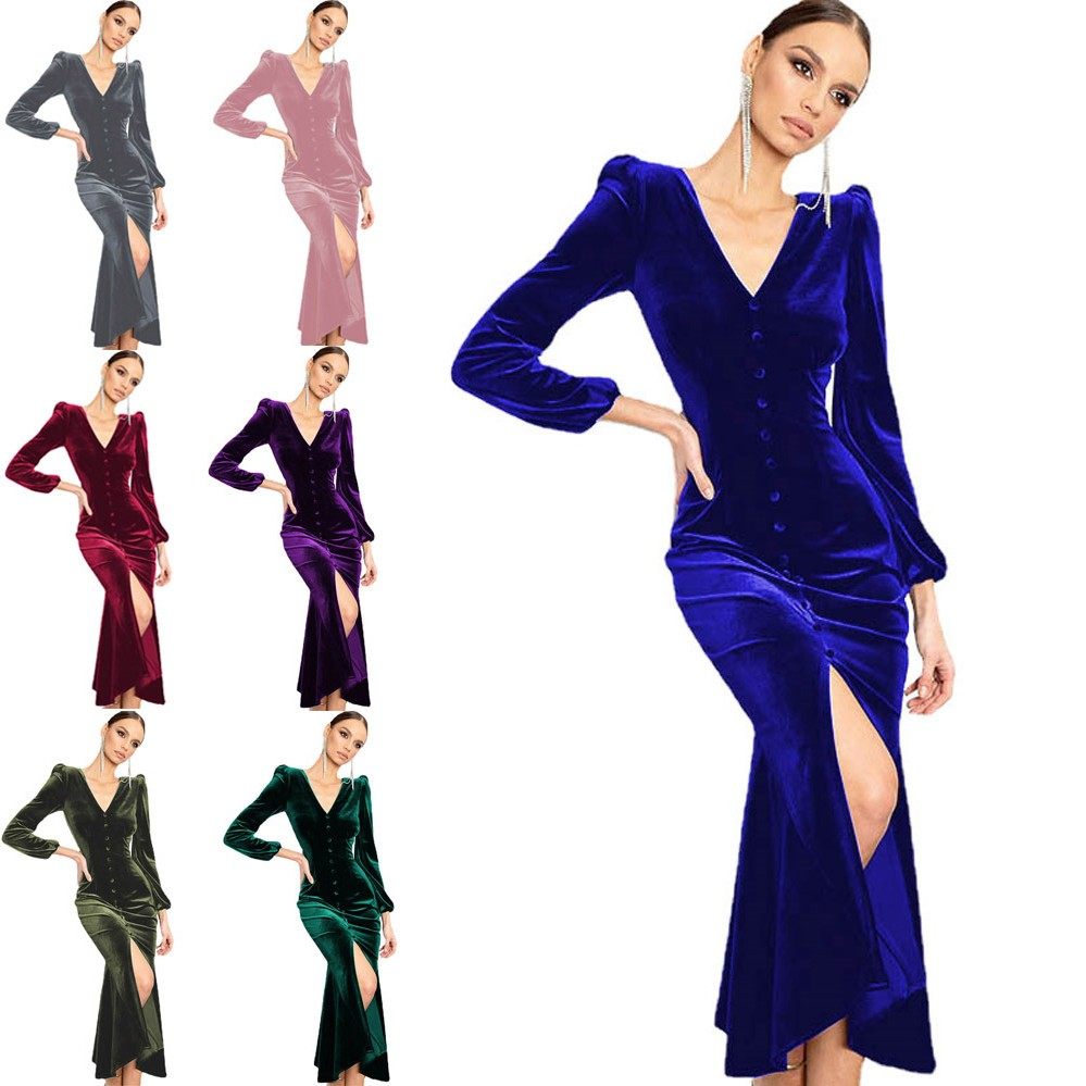 欧美秋季 新品推荐针织领纯色 垫肩长袖开叉晚礼服 跨境女装,个性定制/设计服务/DIY,连衣裙加工定制,淘宝优惠券,粉丝福利购,淘宝优惠卷