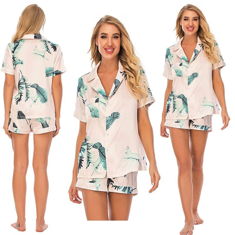 亚马逊欧美女装新款家居服短袖套装印花翻领睡衣,个性定制/设计服务/DIY,连衣裙加工定制,淘宝优惠券,粉丝福利购,淘宝优惠卷