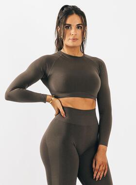 Seamless fitness long sleeved pants set 无缝健身长袖长裤套装