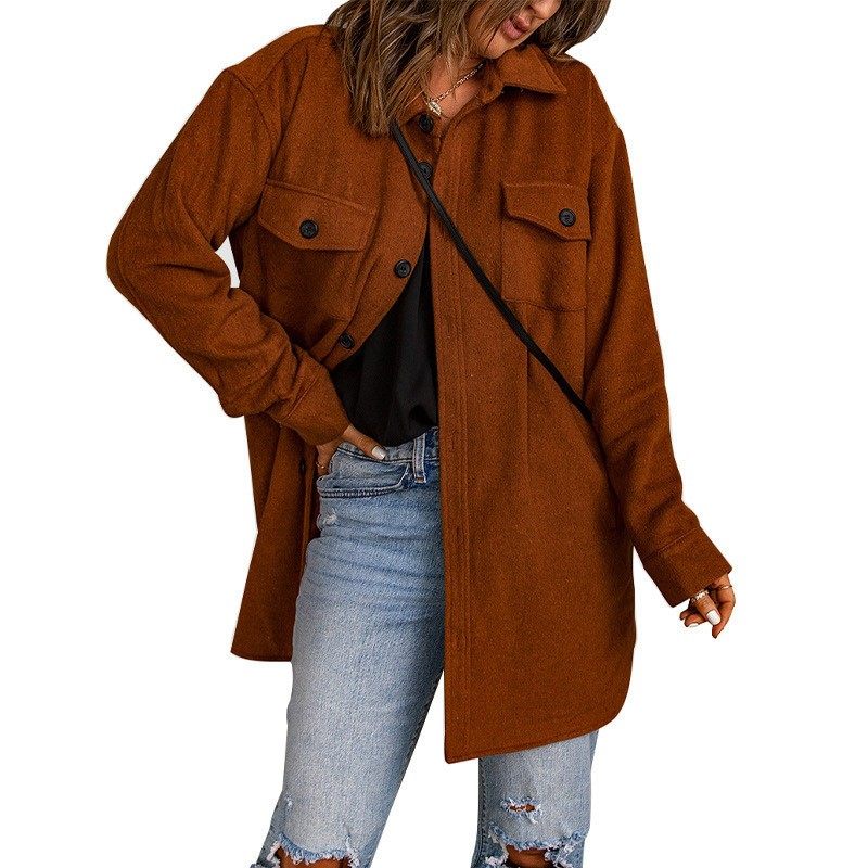 外贸灯芯绒外套女冬季欧美新款纯色单排扣休闲翻领毛呢外套女,个性定制/设计服务/DIY,连衣裙加工定制,淘宝优惠券,粉丝福利购,淘宝优惠卷