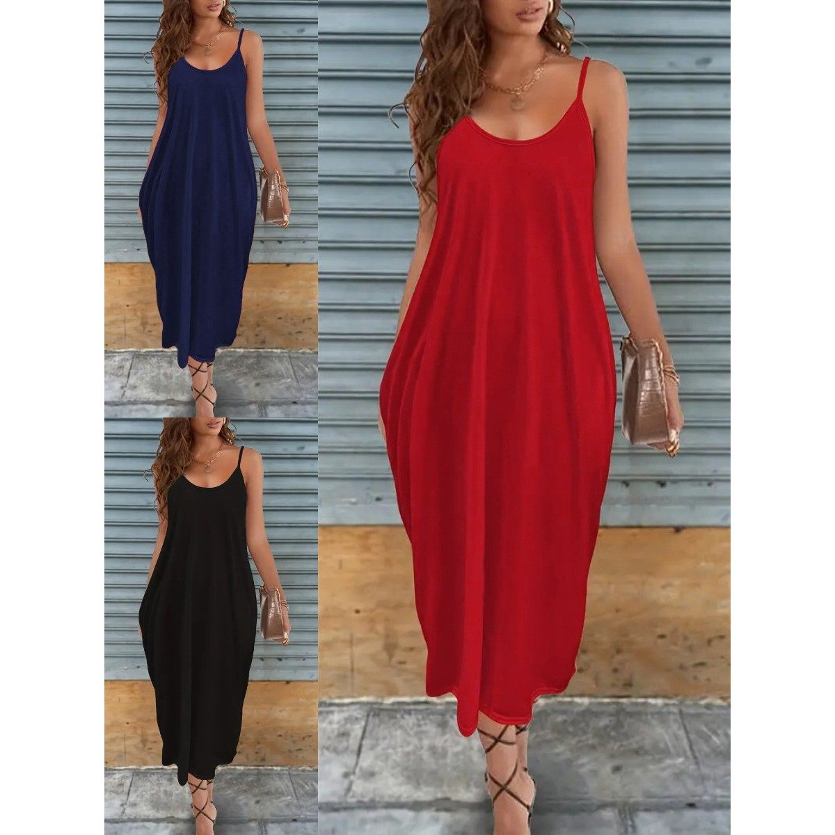 速卖通外贸休闲连衣裙欧美纯色吊带女士连衣裙,个性定制/设计服务/DIY,连衣裙加工定制,淘宝优惠券,粉丝福利购,淘宝优惠卷