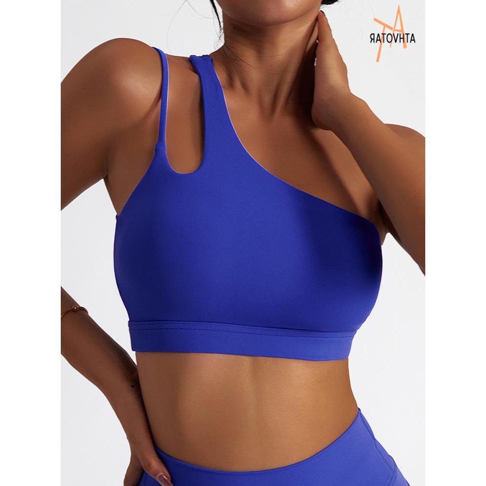 Women Sloping Shoulders Sport Bras Lingerie Bralette健身背心