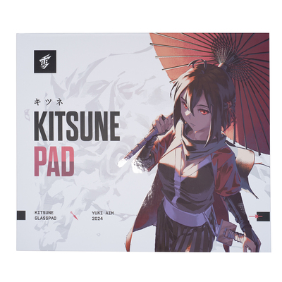Yuki Aim玻璃鼠标垫Kitsune Glass Mousepad 全新正品限量款