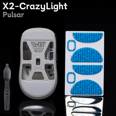 Pulsar派世X2-CrazyLight无线鼠标脚贴 顺滑耐磨MINI新品 TBTL-V2