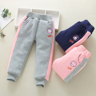 胖宝宝裤 一条过冬女童棉裤 中大童宽松儿童长裤 夹棉运动裤 子厚 冬季