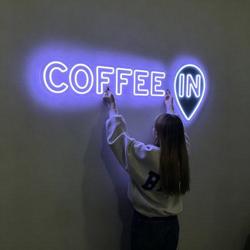 咖啡灯牌Coffee霓虹灯咖啡店LED指示牌招牌发光字氛围灯可定制